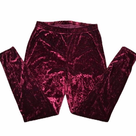 torrid Pants - Torrid Crushed Velvet Lounge Pants Maroon